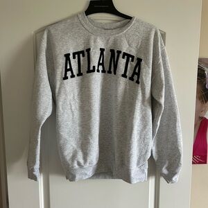 Gildan Gray Crew Neck Sweatshirt Atlanta Design
